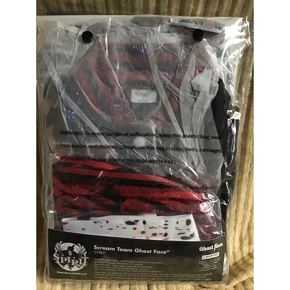 Scream Team Ghost Face - Cheerleader - Halloween Cosplay Costume- New - Picture 3 of 3